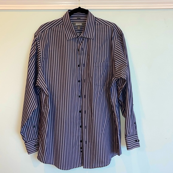 KENNETH COLE REACTION - Men’s Dress Shirt - Size L - Non-iron - Regular-fit. - Picture 2 of 7